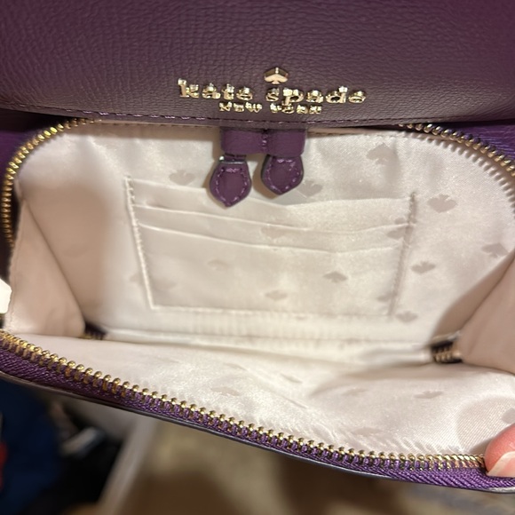 kate spade Darcy Flap Backpack Purse - purple/eggplant - Picture 6 of 15
